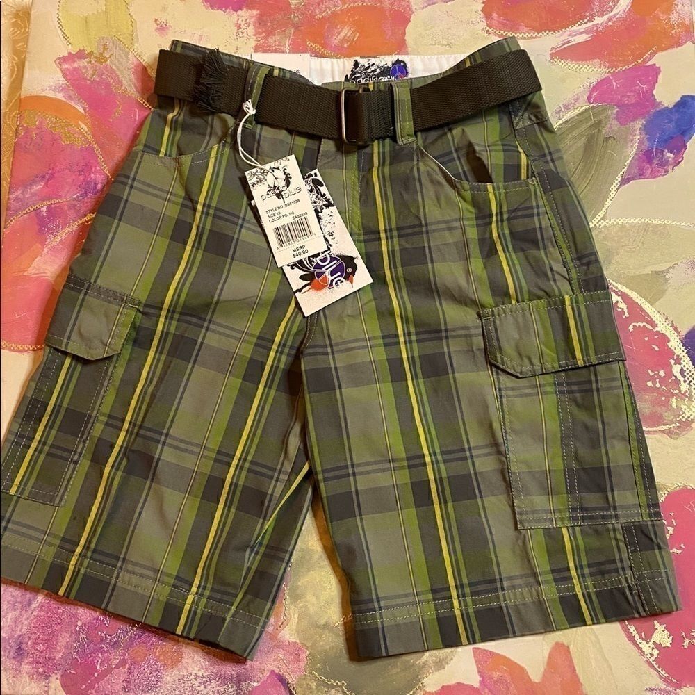 Pacific Blue Boys Plaid Fashion Shorts - Various